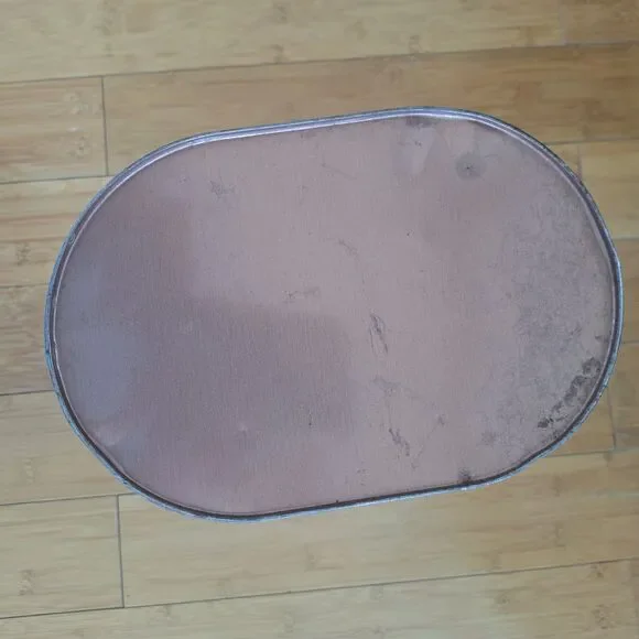 Vintage Hammond's World Map Waste Basket Garbage Can Tin Litho Trash Can 50s 60s - Picture 12 of 14